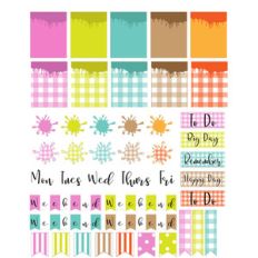 drips and splats planning stickers