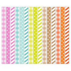 gingham washi strips