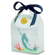 blue mermaid in a bottle