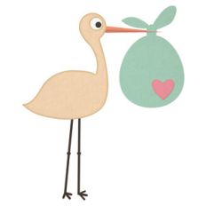 stork and baby