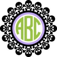 skulls monogram