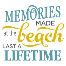 memories made at beach phrase