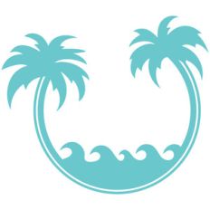 palm tree frame