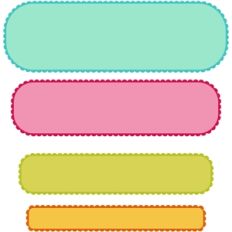 8 piece mini scalloped round corner rectangle set 2