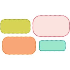 8 piece mini scalloped round corner rectangle set 3