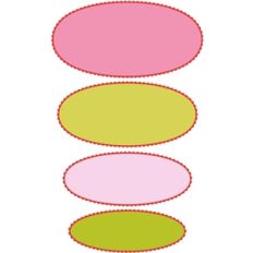 8 piece mini scalloped oval set 1