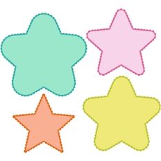 8 piece star and scalloped mat set