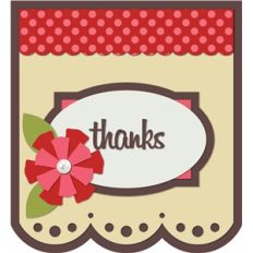 'thanks' card kit