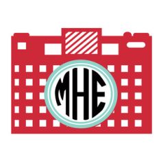 checkered camera monogram frame