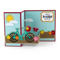 pop up box card bicycle