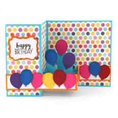 pop up box card birthday balloons
