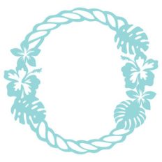 tropical nautical frame
