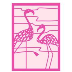 flamingo card