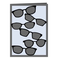 sunglasses card