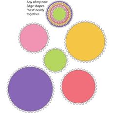 10 piece circle stamp set