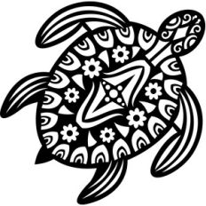 tribal sea turtle