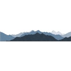 4 layered mountain border