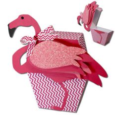 flamingo flip top box