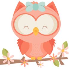 girl owl on branch