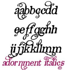 ld adornment italics