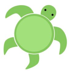 simple sea turtle