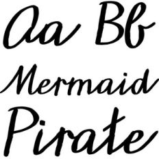 mermaid pirate font