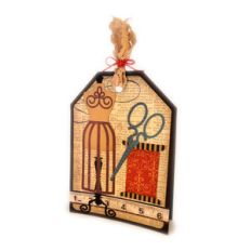 dressmaker easel tag a7 card
