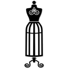 mannequin vinyl swirl cage