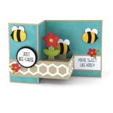 pop up box card bees