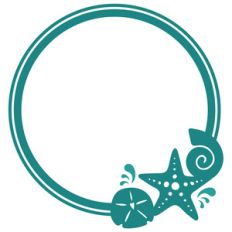 seashore round frame