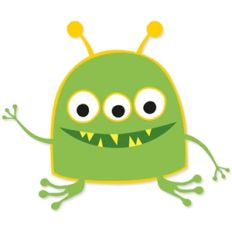 green alien monster