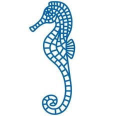 seahorse filigree shape