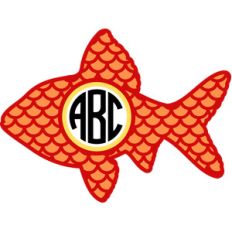 fish monogram