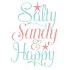 salty sandy and happy