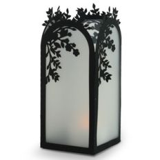 floral branch candle holder