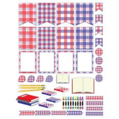 plaid school planner stickers