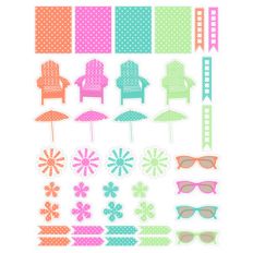 summer planning stickers