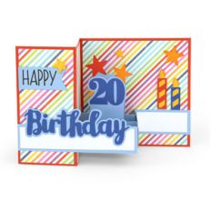 pop up box card birthday age 20