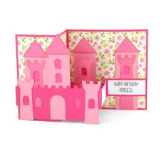 pop up box card birthday castle
