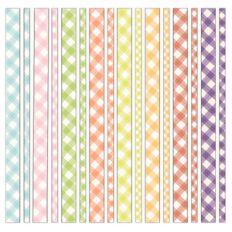 plaid washi strips