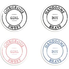 badges - boy + girl