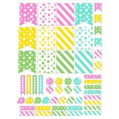polka dot planner stickers