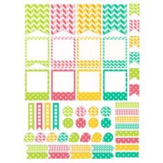 zig zags planner stickers