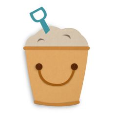 bucket of sand