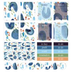 summer blues planner stickers