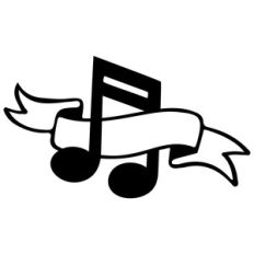 music note banner