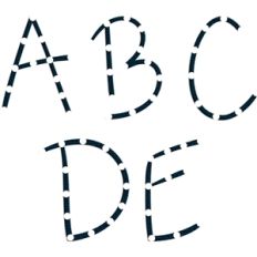stitching templates - a-e