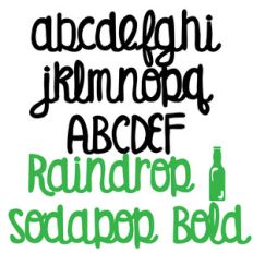 zp raindrop sodapop bold