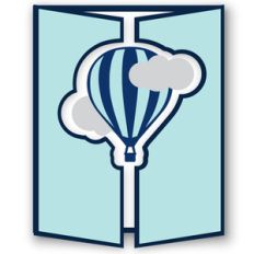 gatefold card - hot air balloon