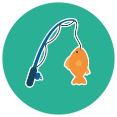 fishing pole icon